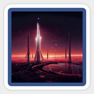 Interplanetary Spaceport Sticker